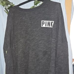 Victoria's Secret Pink Black Tee